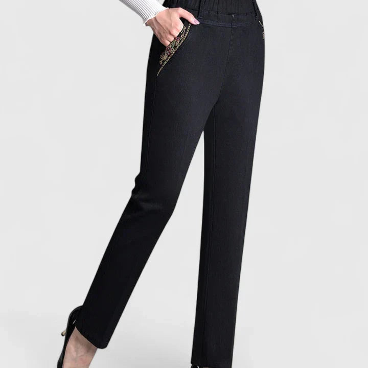 ELARA | POLISHED STRAIGHTLINE PANTS