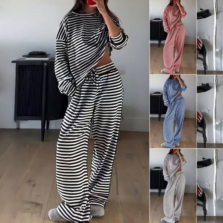 Elara | Striped Lounge Set