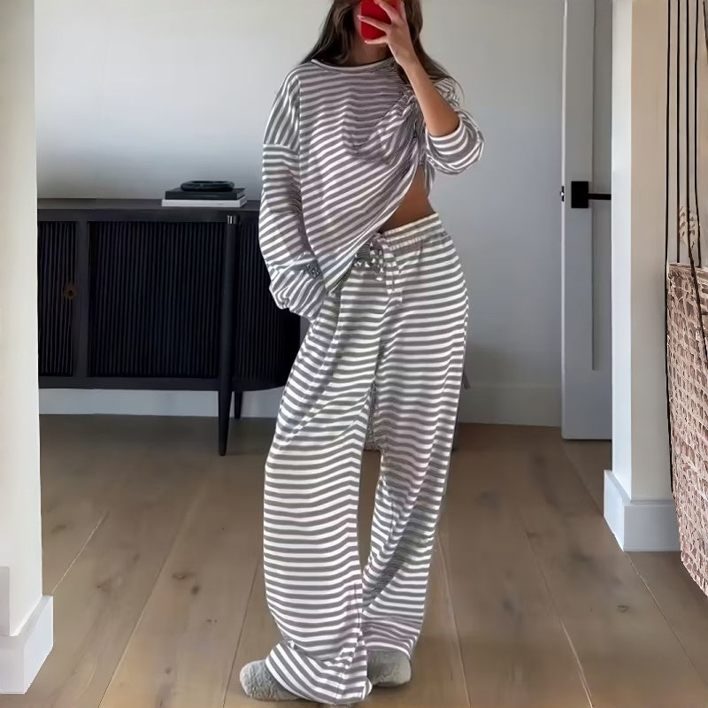 Elara | Striped Lounge Set