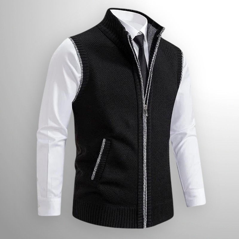Francesco | Full-Zip Sweater Vest